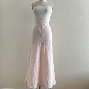 Vintage new with tags Merona light pink linen maxi skirt